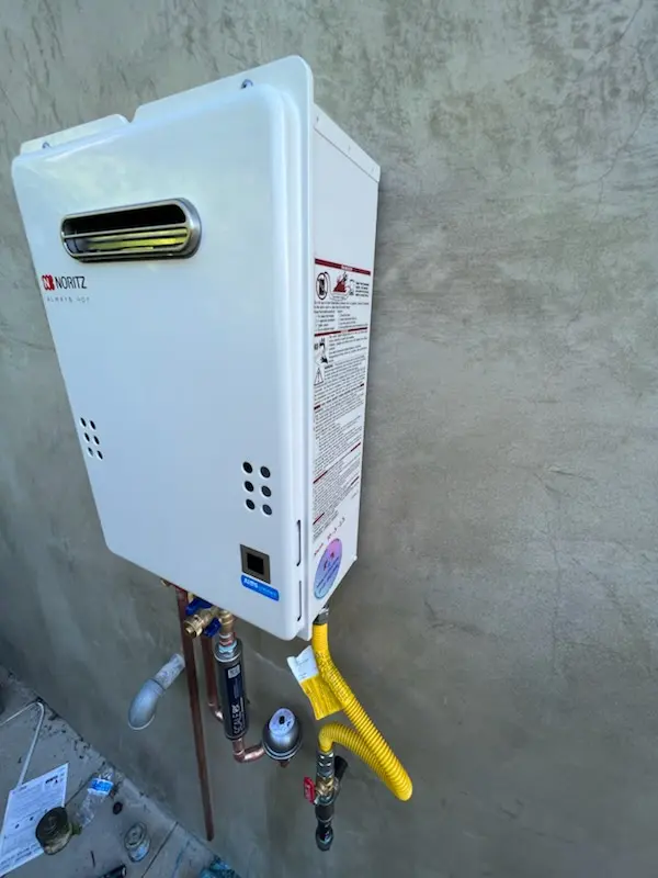 Tankless water heater installation for Dunn homes